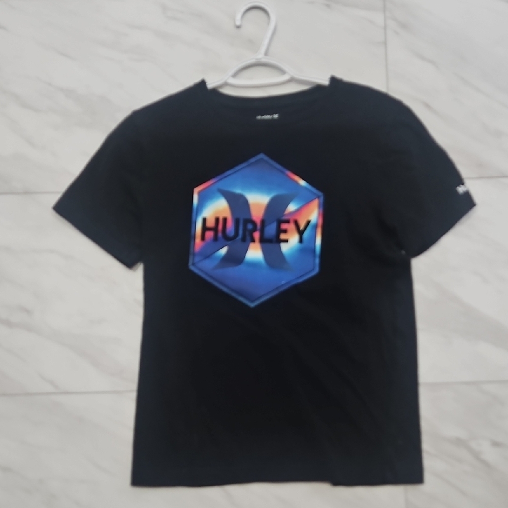 Boya Hurley Black T-Shirt with Colorful Logo